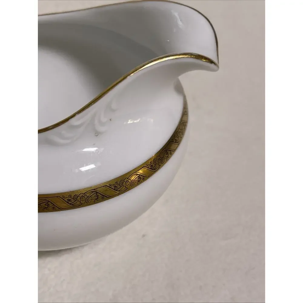 Rosenthal Selb Bavaria Balmoral White and Gold Handle Creamer